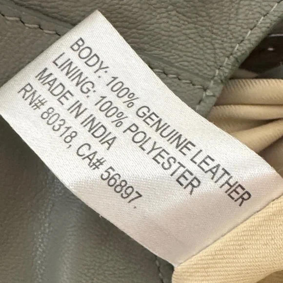 Lucky Brand Leather Shoulder Bag - Soft Green Sage - Picture 8 of 10